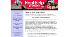 Desktop Screenshot of hoofhelponline.com